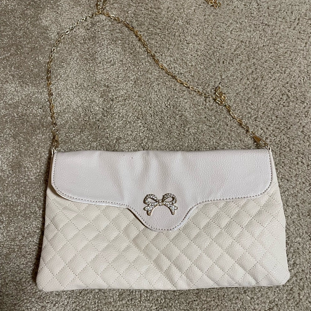 Nude crossbody purse
